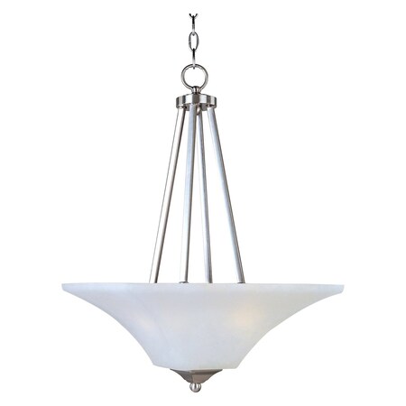 Maxim Two Light Satin Nickel Frosted Glass Up Pendant 20093FTSN
